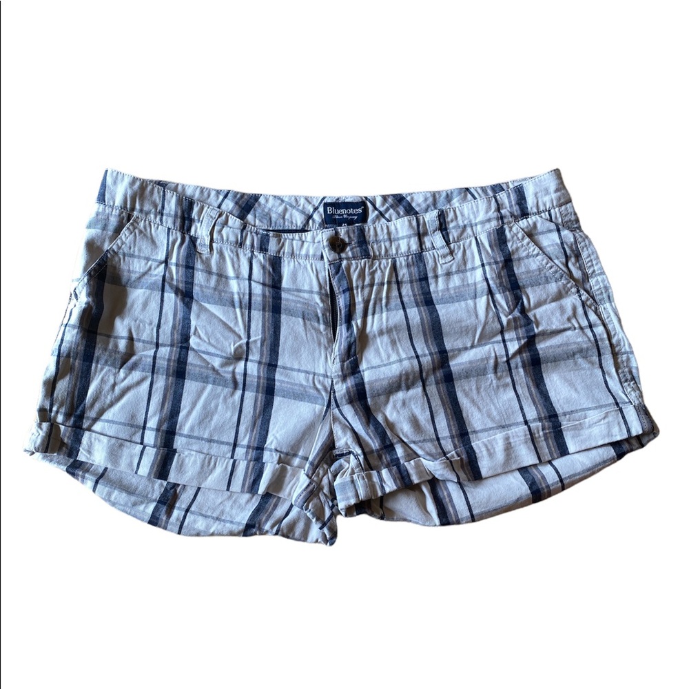 Short plaid bluenotes shorts